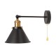 Kinkiet regulowany metalowy Edison łańcuszek ANTIC BRASS