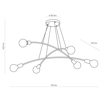 Lampa sufitowa Helix 6144 biała