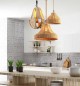Lampa wisząca jutowa TRENZA boho - aranżacja