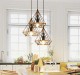 Lampa wisząca mini GEO S BOHO sznur juta - aranżacja