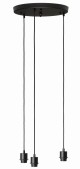 Lampa wisząca plafon potrójny wiszący gwint E27