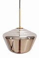 Lampa wisząca szklana grafitowa PARIS duża