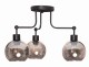 Lampa sufitowa żyrandol 3 klosze Venus grafitowe
