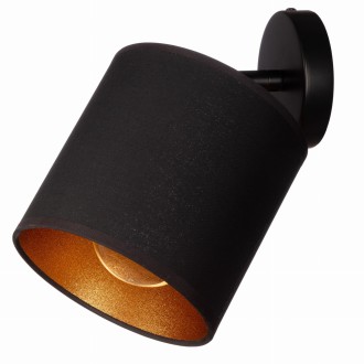 Lampa sufitowa plafon czarny abażur Oro