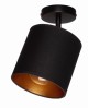 Lampa sufitowa plafon czarny abażur Oro