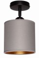 Lampa sufitowa plafon szary abażur Oro
