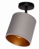 Lampa sufitowa plafon szary abażur Oro