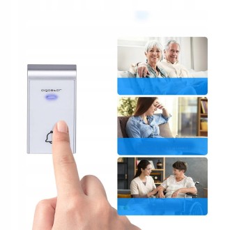 Bezprzewodowy dzwonek do drzwi biały