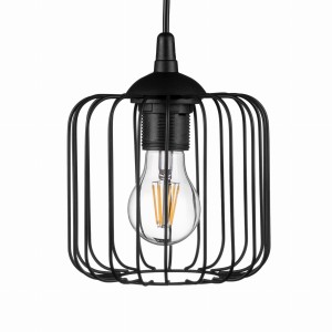 Lampa wisząca loft druciana klatka