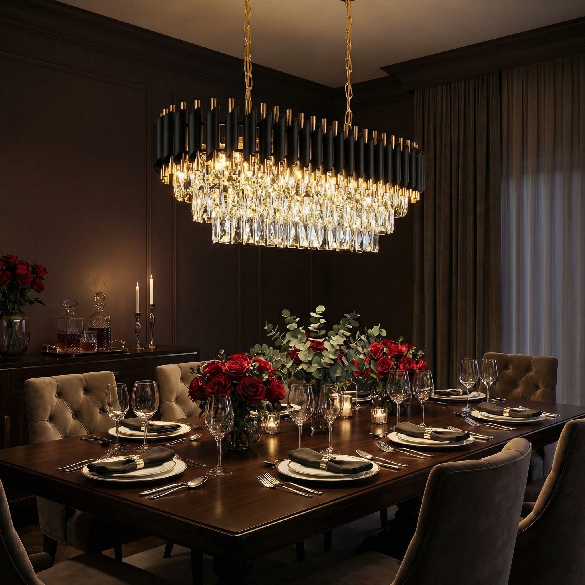 LaMPA KRYSZTAŁOWA DO SALONU ELEGANCKA GLAMOUR