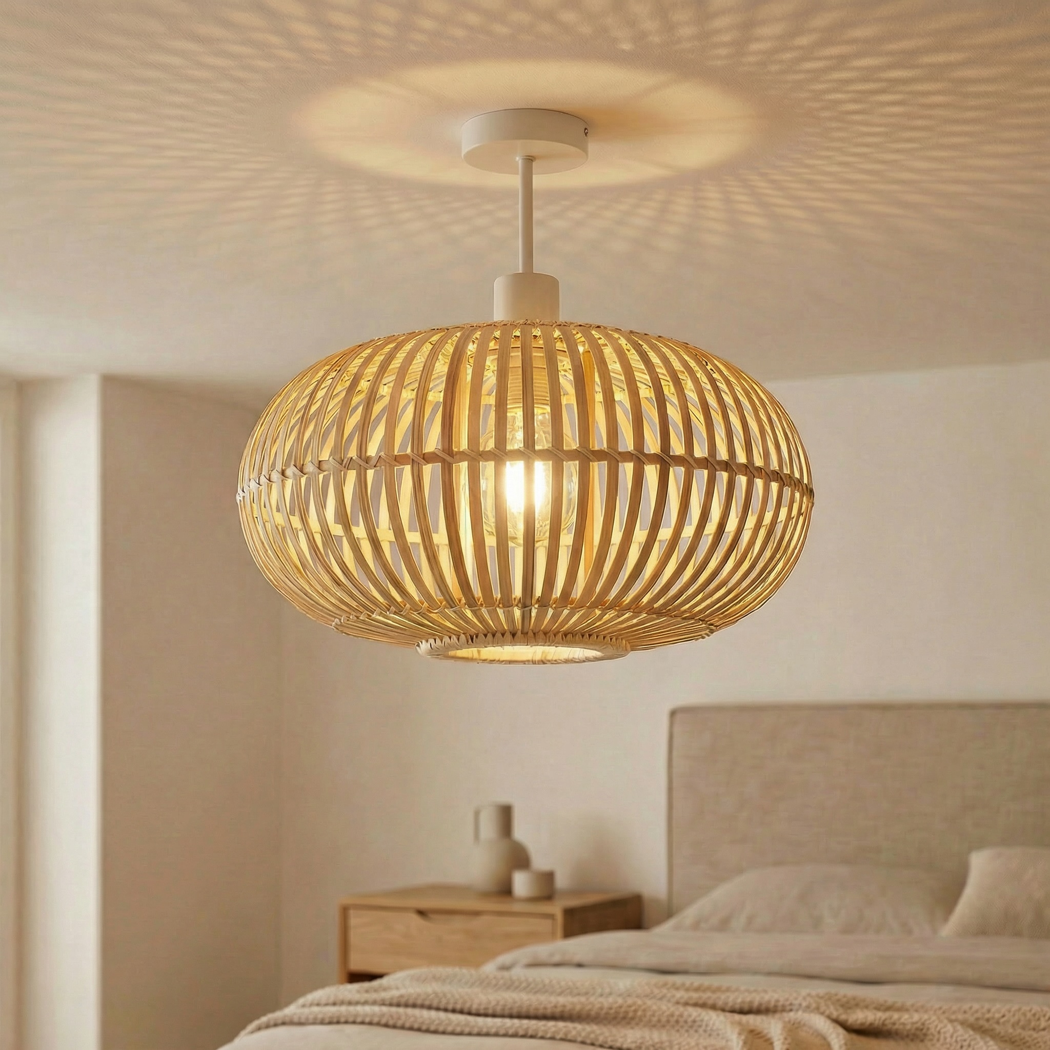 Oświetlenie boho do sypialni lampa 