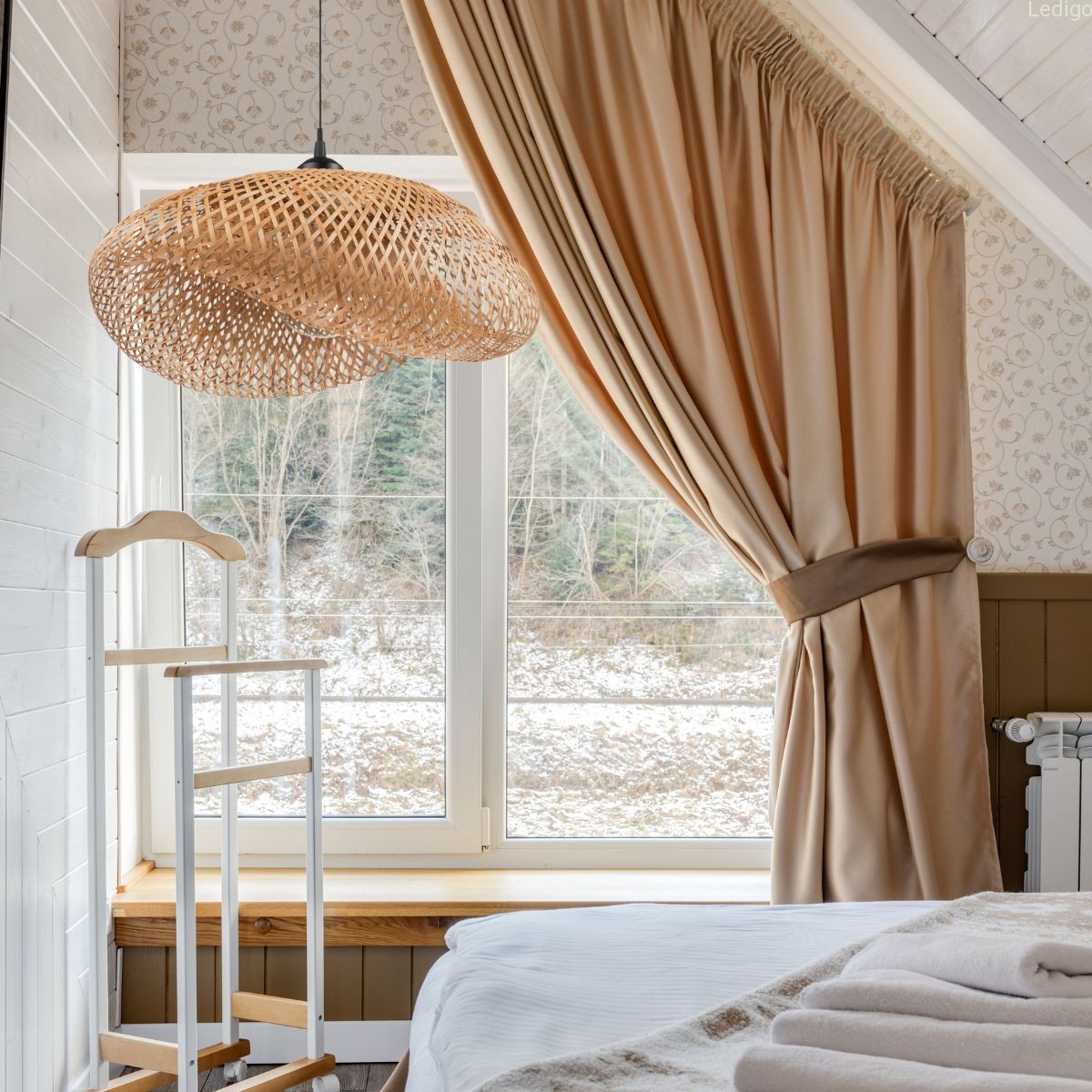 Oświetlenie boho lampa bambusowa 