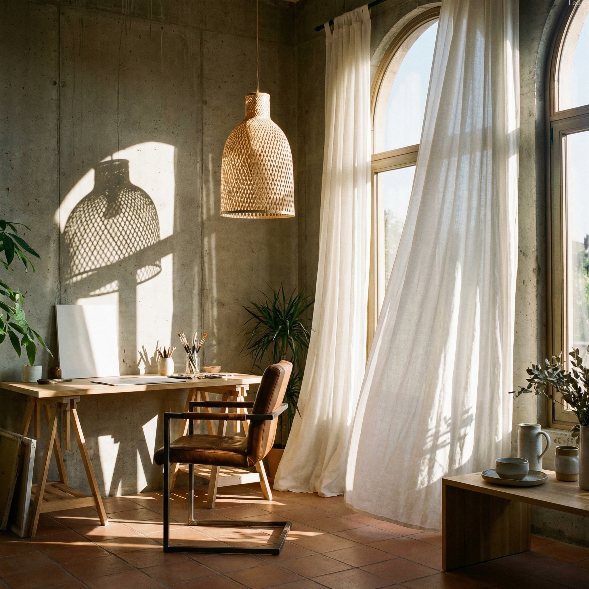 Lampa w stylu boho